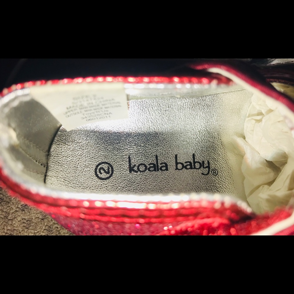 🆕Koala Baby Girl’s Red Slip on Dress Shoes Size 2 - Picture 7 of 8